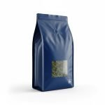 Custom Printed Aluminum Foil Flat Bottom Pouch with Degassing Valve and Resealable Zipper for Coffee Bean Storage Bag - main image 2
