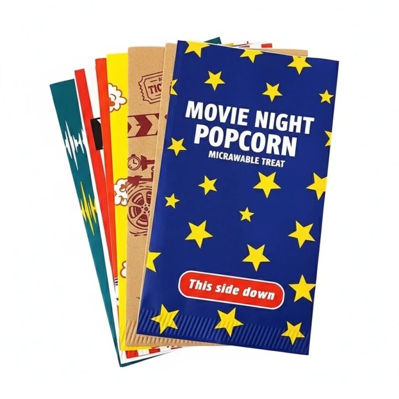Wholesale Greaseproof Laminated Paper Microwavable Pouch with Heat Concentrating Susceptor for Hot Snacks