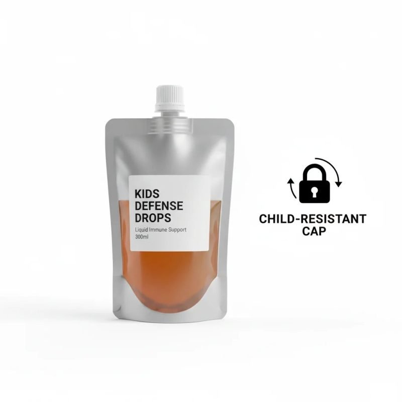 Wholesale Heavy-Duty Stand Up Pouch with CR Spout for Household Cleaners and Liquid Detergent Refill Packaging