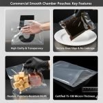 Wholesale Commercial Grade Smooth Vacuum Chamber Pouch for Fresh Meat, Sous Vide, and Restaurant Food Service - main image 5