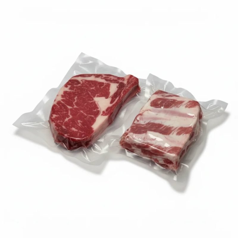 Heavy-Duty Embossed Vacuum Sealer Plastic Bags Puncture-Resistant for Bone-In Meat Ribs Fish Shellfish Packaging