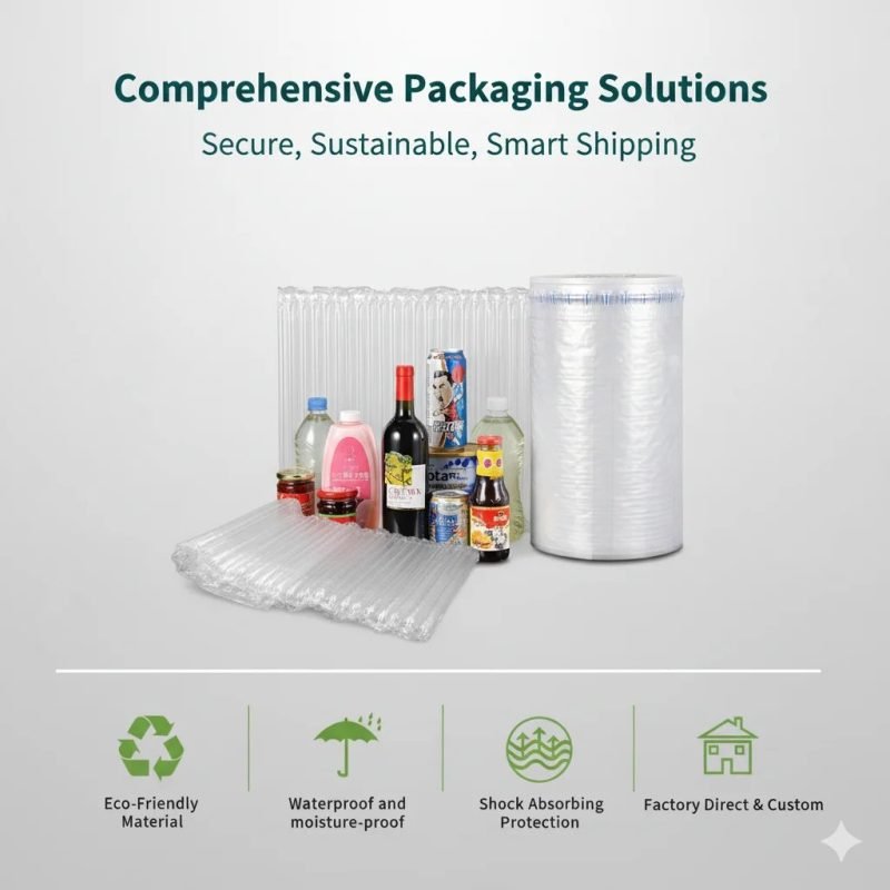 Wholesale Protective Packaging Solution Inflatable Air Column Roll and Bubble Cushion Wrap PA/PE Material Shockproof Feature - main image 3