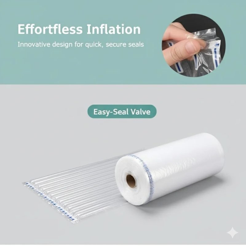 Wholesale Protective Packaging Solution Inflatable Air Column Roll and Bubble Cushion Wrap PA/PE Material Shockproof Feature - main image 5