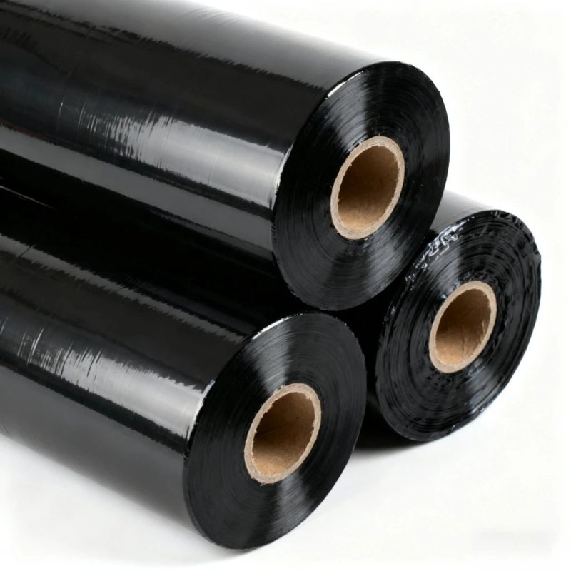 Heavy-Duty Black Security Stretch Film Opaque Pallet Wrap Roll for Theft Deterrent and Concealing High-Value Shipments - main image 4