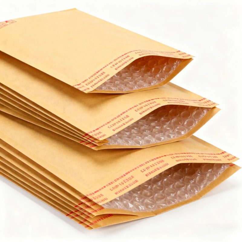Custom Logo Eco-Friendly Kraft Paper Bubble Mailer for Padded, Recyclable, and Protective Shipping Envelopes - main image 4