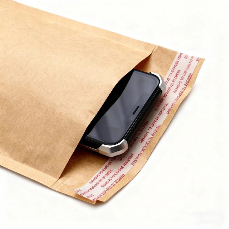 Custom Logo Eco-Friendly Kraft Paper Bubble Mailer for Padded, Recyclable, and Protective Shipping Envelopes - main image 2