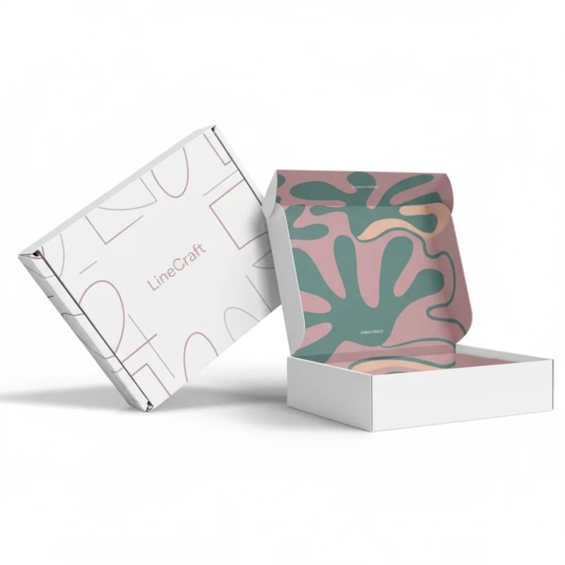 Custom Printed Corrugated Box with Embossing, Hot Stamping, and UV Coating for Branded Subscription and Gift Shipping - main image 7