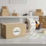 Custom Logo Printed Packaging Stickers on a Roll for E-commerce Boxes, Mailers, and Business Branding - main image 4