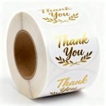 Custom Printed Adhesive Thank You Stickers Happy Mail Envelopes on a Roll for Small Business and E-commerce Packaging - main image 5