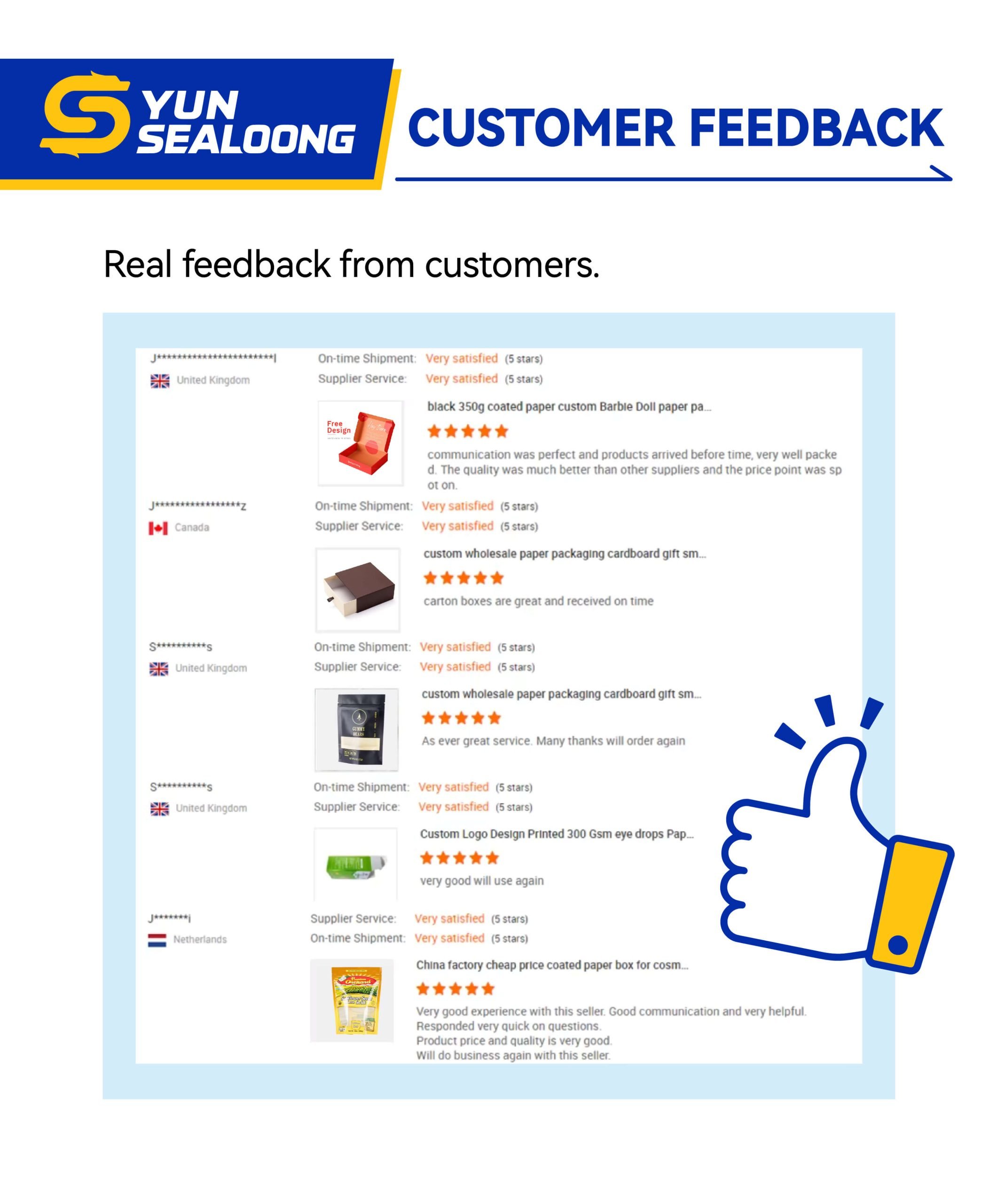 Yun Sealoong customer testimonials and reviews