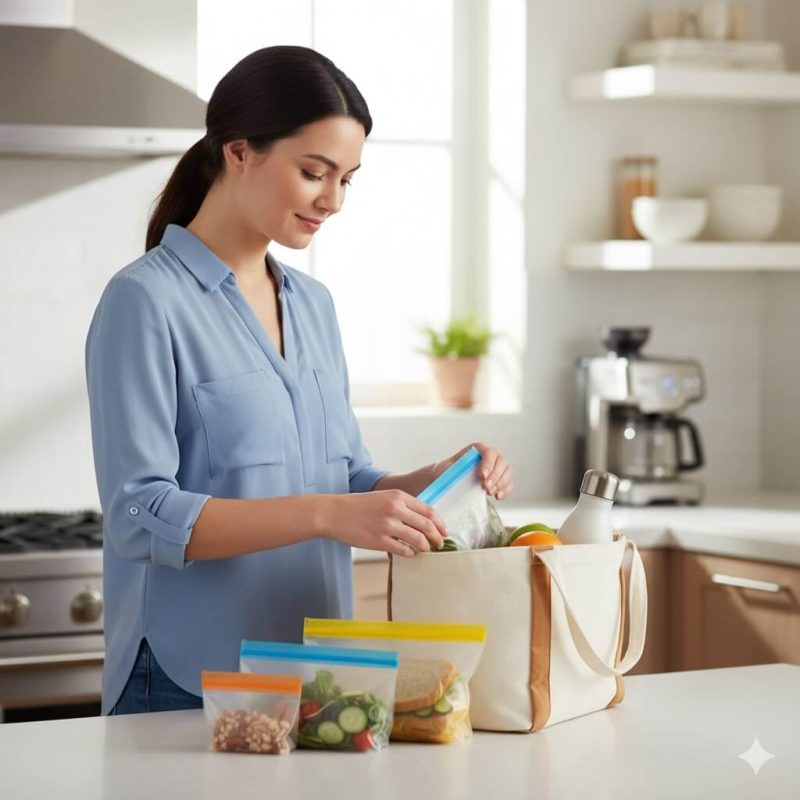 The Eco-Friendly Choice: Reusable Food Storage Bags Say goodbye to single-use plastic and hello to a greener kitchen. Our **reusable food storage bags** are the ultimate sustainable solution for modern households. Made from durable, food-grade PEVA, these bags act as the perfect alternative to disposable plastic, keeping your food fresh while reducing landfill waste. Why Choose Our PEVA Storage Bags? 100% Safe & BPA-Free: Safety comes first. Our **reusable food storage bags** are free from BPA, lead, and PVC, making them safe for storing everything from kids' lunches to marinating meats. Leak-Proof Seal: The upgraded double-lock zipper ensures an airtight and liquid-tight seal. Perfect for soups, sauces, and keeping snacks crisp. Freezer Friendly: The thick PEVA material protects against freezer burn, making these bags ideal for long-term food preservation and meal prep organization. Easy to Clean: Simply hand wash with soap and water, and air dry over a glass. They are designed for hundreds of uses. Perfect For: Sandwiches & School Lunches Fruit & Vegetable Storage Travel & Toiletries Home Organization