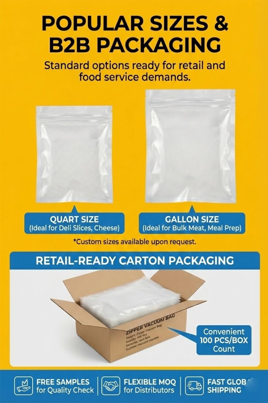 A clear resealable embossed vacuum sealer bag with a zipper closure holding sliced cheese