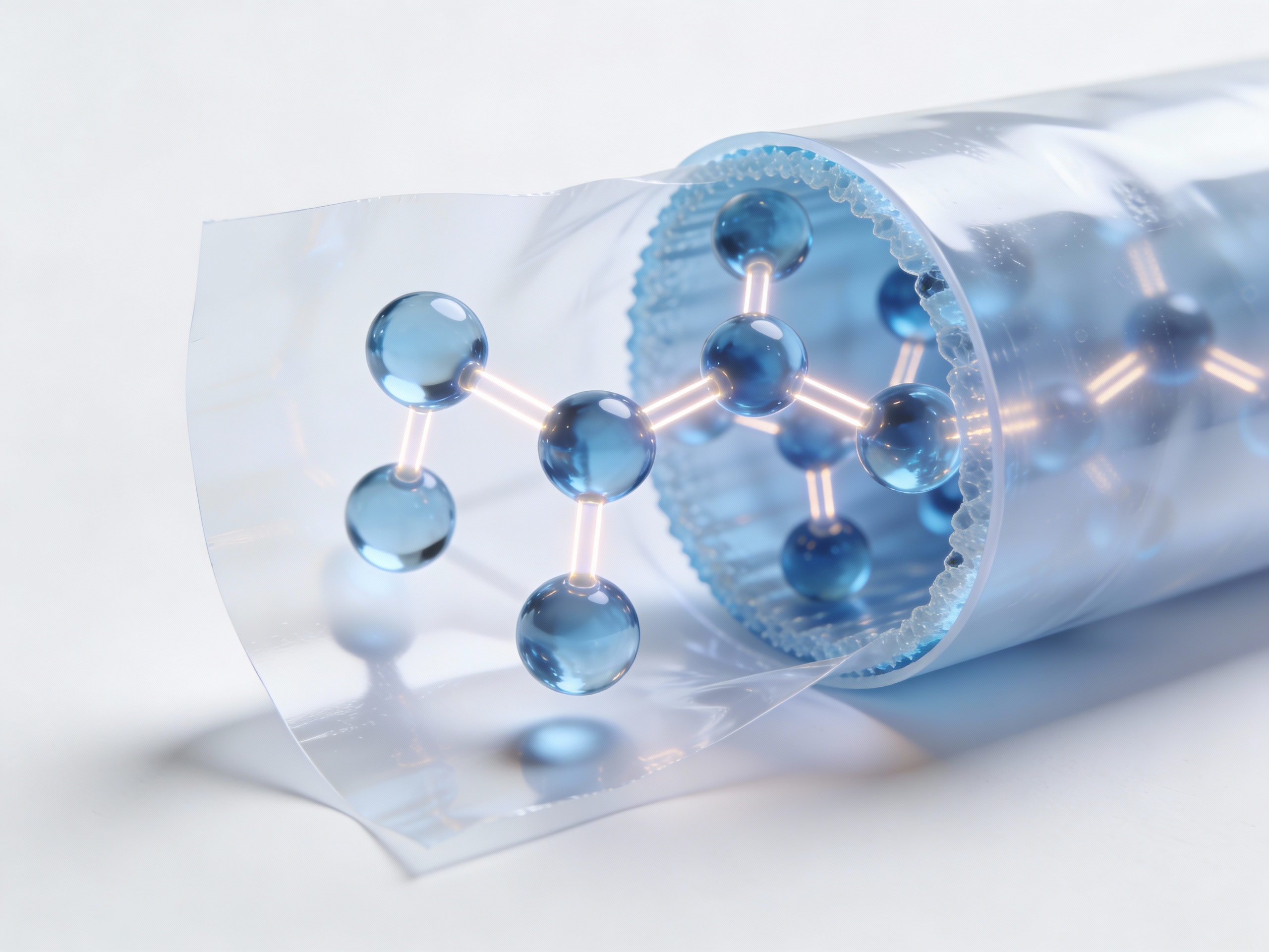 Molecular engineering of frozen food bag material for extreme temperature resilience