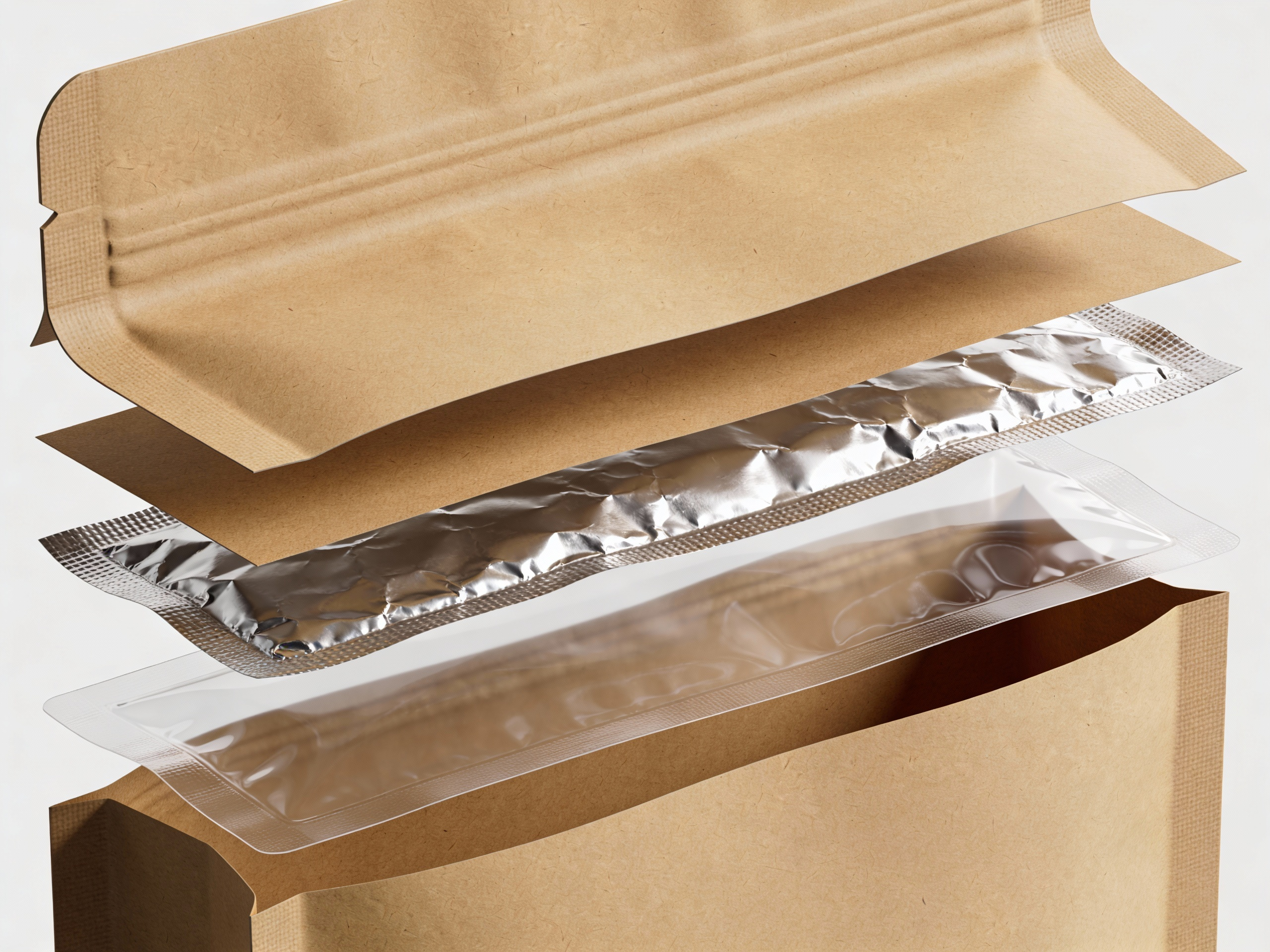 Multi-layer barrier structure of moisture proof bags with aluminum foil