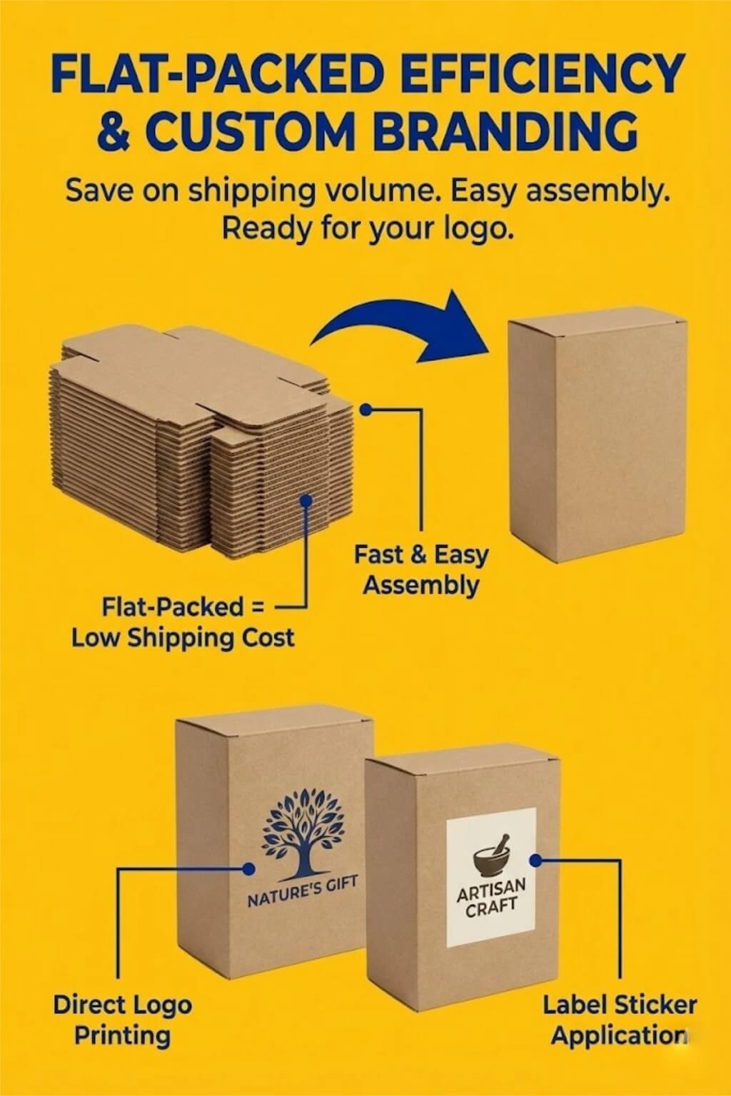 A rectangular 350gsm kraft paper folding box with a tuck end closure for essential oil packaging.