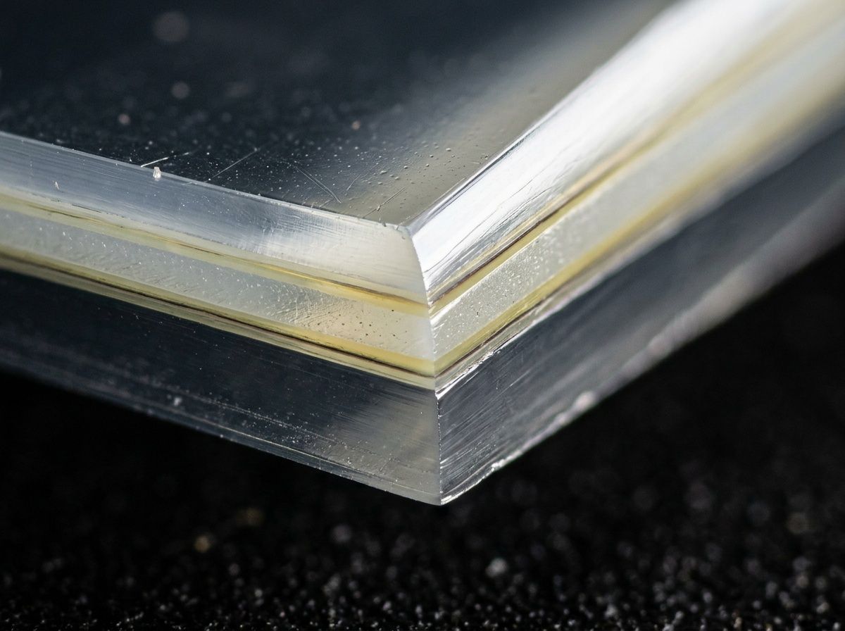 Microscopic view of clean slitting rewinding technology edge quality