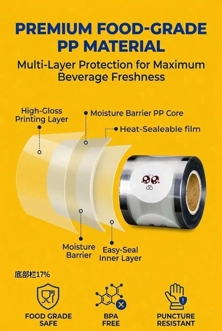 Each opp roll film features precise black positioning eye marks, ensuring perfect alignment and high-speed compatibility with