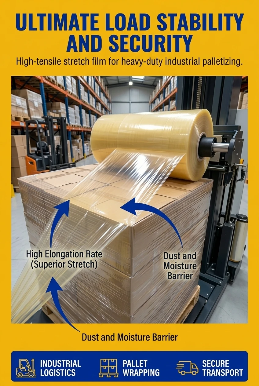 Co-extruded Soft Multiple Layer OPP Film Roll with Heat Sealable Performance for Industrial Stretch Wrap Packaging