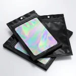 Industrial packaging of custom zip bag packaging with custom width options for printing houses