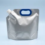 reusable spout ice bag applied on luxury gift packaging demonstrating 3D laser reflection