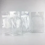 Industrial packaging of Clear Stand Up Snack Bags with custom width options for printing houses
