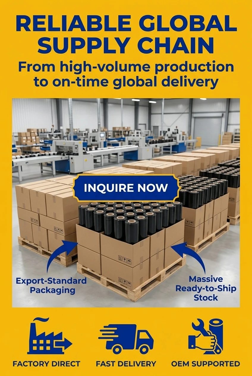Each roll film packaging unit is wound on a thickened paper core to prevent deformation, ensuring smooth dispensing and consi