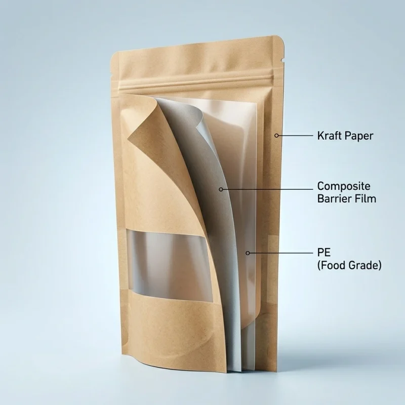 ziplock bags for food packaging applied on luxury gift packaging demonstrating 3D laser reflection