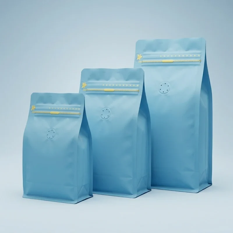 coffee packaging bags compatibility test with UV digital printing and cold lamination equipment