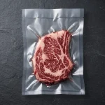 Vacuum Seal Bags showing prismatic rainbow effect on transparent soft BOPP base