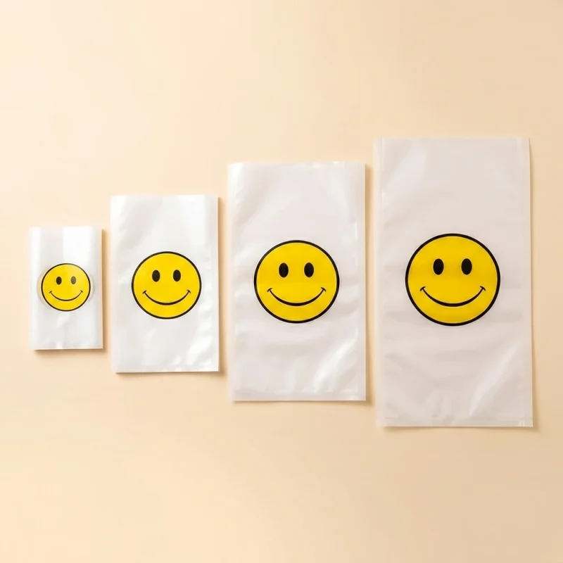 Industrial packaging of custom vacuum packaging bags with custom width options for printing houses