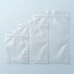 resealable plastic zip lock bags showing prismatic rainbow effect on transparent soft BOPP base