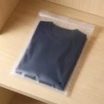 ziplock bags for clothes packaging showing prismatic rainbow effect on transparent soft BOPP base
