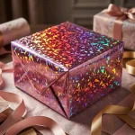Soft holographic lamination film roll material roll showing PET BOPP layer flexibility and durability