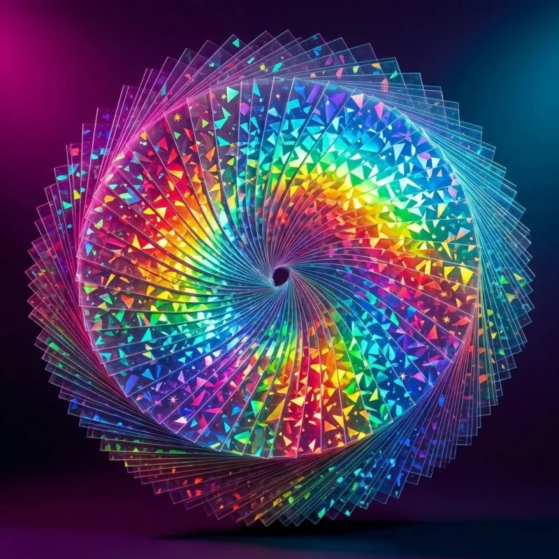 holographic lamination film roll compatibility test with UV digital printing and cold lamination equipment
