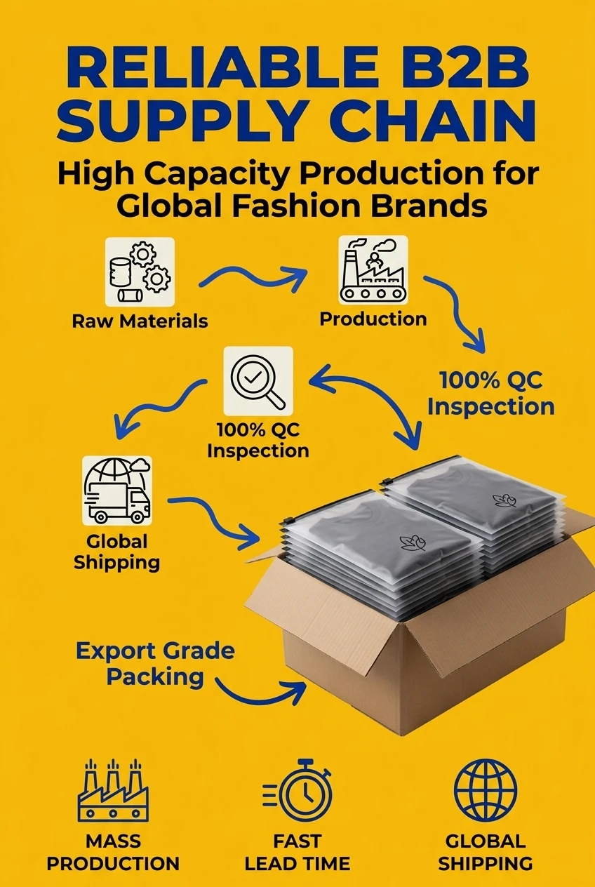 Reliable supplier of ziplock bags for clothes packaging with large-scale production capacity. We offer professional packaging