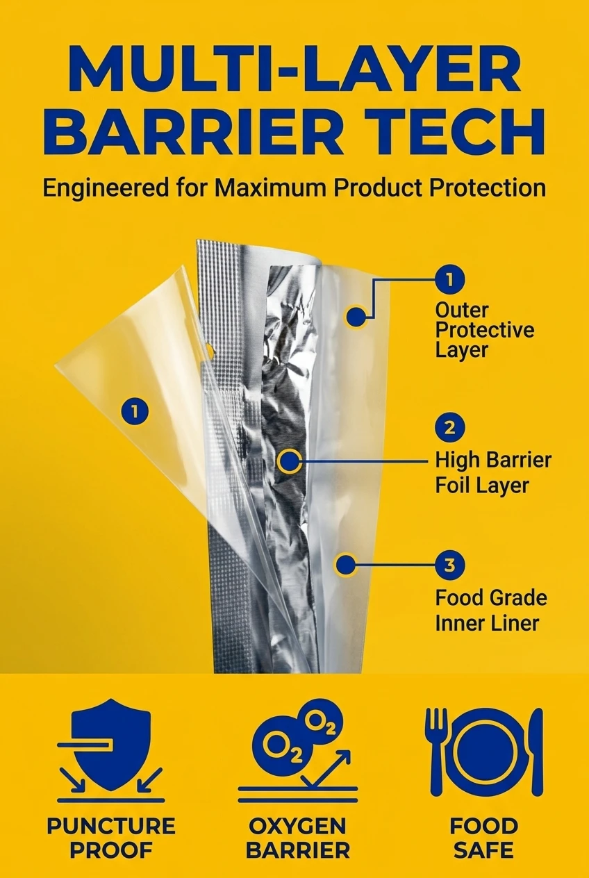 Factory direct gravure printed mylar bags with custom logo and glossy black finish. Versatile resealable pouches for tea, spi