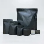 ziplock food packaging bags showing prismatic rainbow effect on transparent soft BOPP base