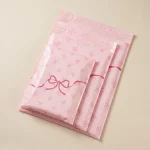 Poly Mailer Shipping Bags applied on luxury gift packaging demonstrating 3D laser reflection