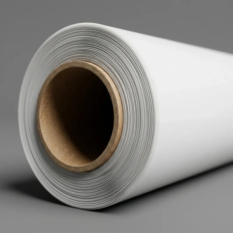 Soft LLDPE Stretch Film material roll showing PET BOPP layer flexibility and durability