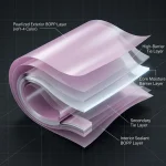 heat sealable bopp film roll applied on luxury gift packaging demonstrating 3D laser reflection