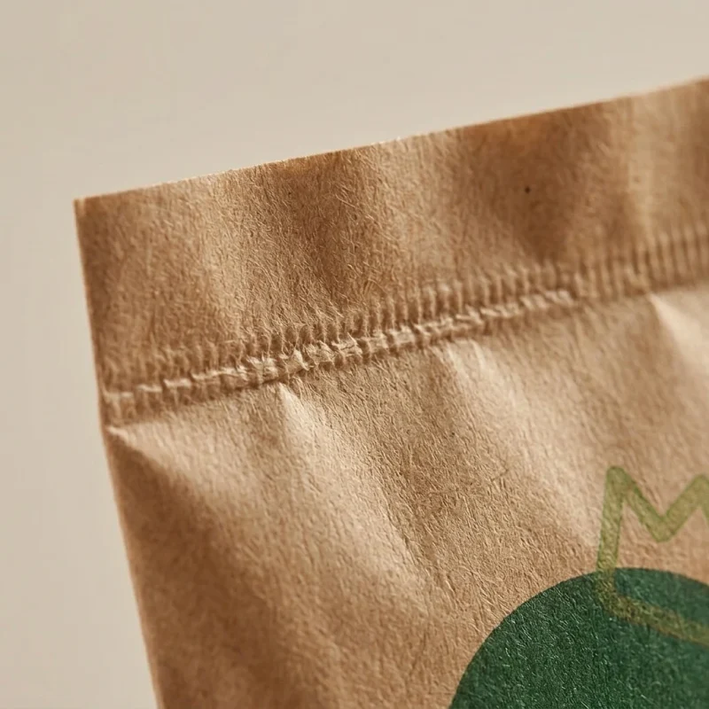 Soft biodegradable ziplock food packaging bags material roll showing PET BOPP layer flexibility and durability