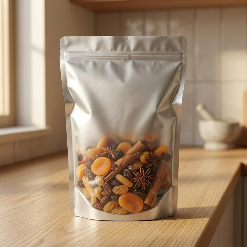 Industrial packaging of Stand Up Ziplock Food Packaging Bags with custom width options for printing houses