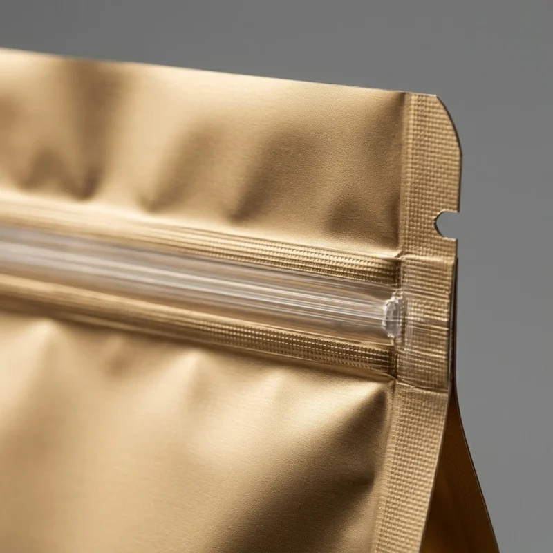 Soft Resealable food packaging bags material roll showing PET BOPP layer flexibility and durability