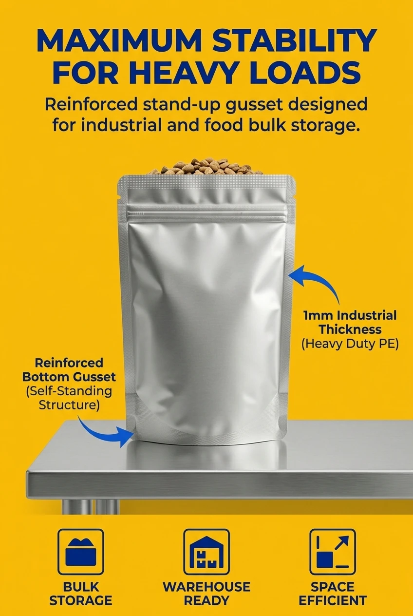 Waterproof resealable stand up pouches protecting printed gift box designs from moisture
