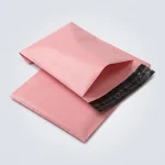 heavy duty courier packaging bag showing prismatic rainbow effect on transparent soft BOPP base