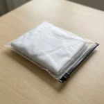 ziplock bags for clothes packaging applied on luxury gift packaging demonstrating 3D laser reflection