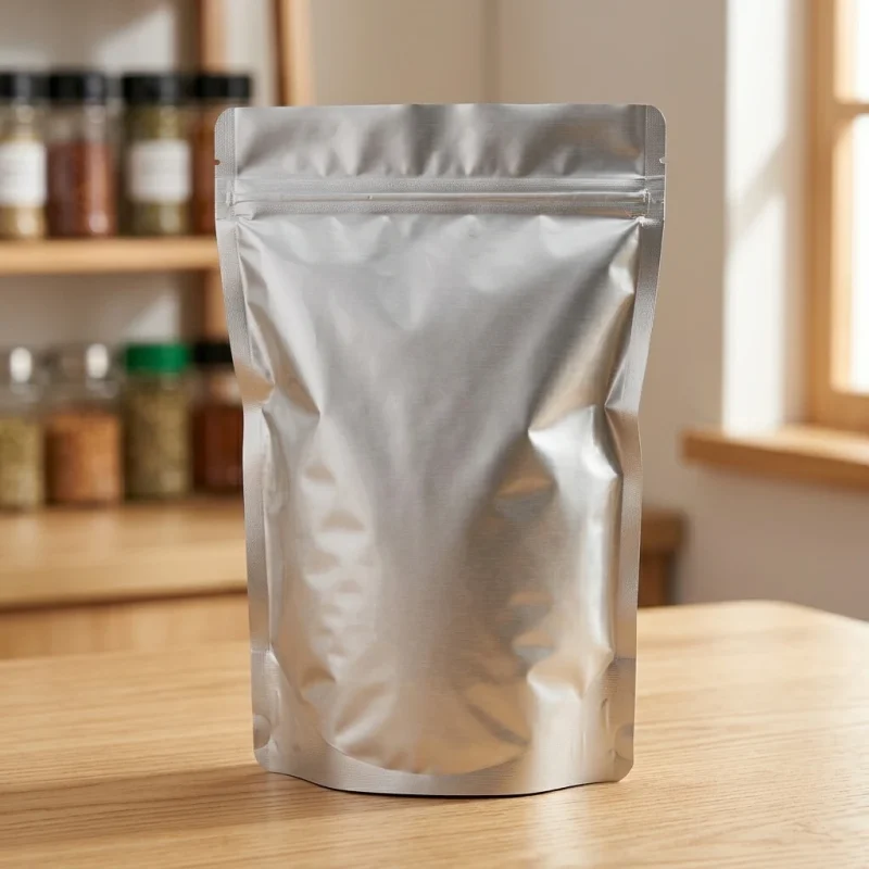 ziplock packaging bags applied on luxury gift packaging demonstrating 3D laser reflection