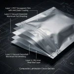 anti static zip lock bags applied on luxury gift packaging demonstrating 3D laser reflection