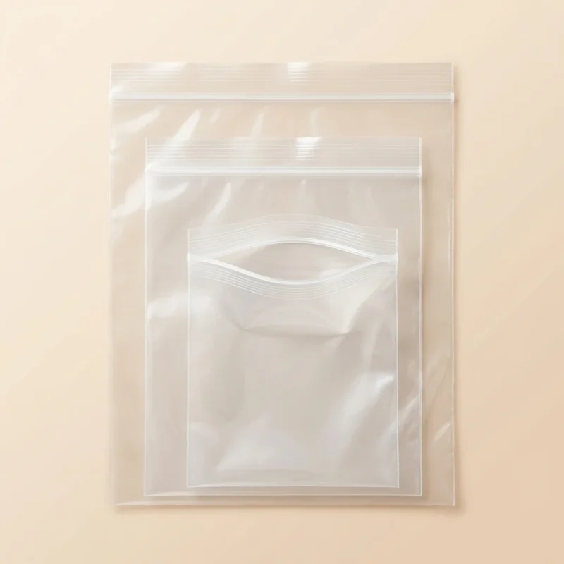 ziplock bags for clothes packaging applied on luxury gift packaging demonstrating 3D laser reflection