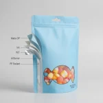 ziplock food packaging bags applied on luxury gift packaging demonstrating 3D laser reflection